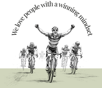 Illustration We love people with a winning mindset